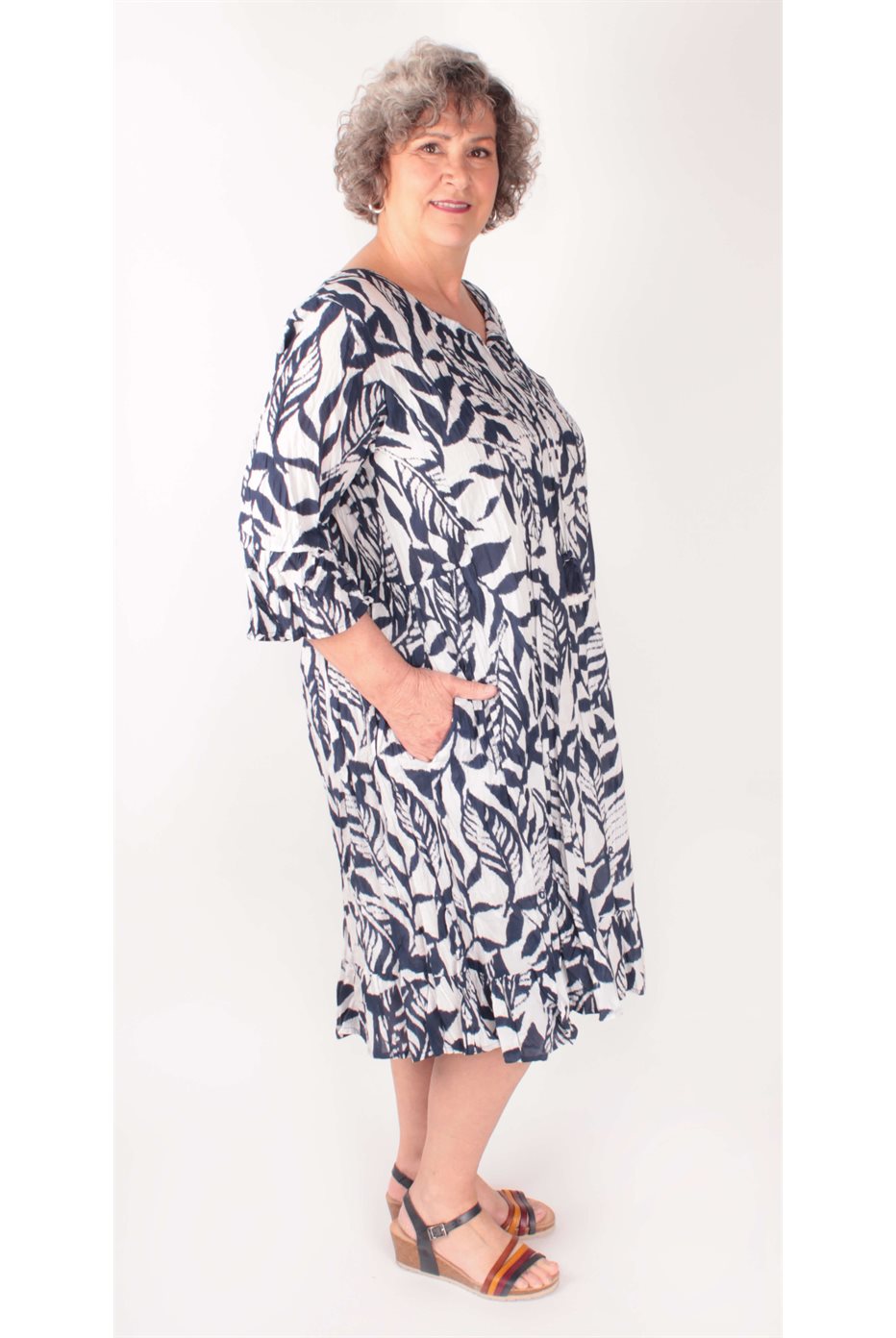 Robe plissée à volants Hayman Vavy